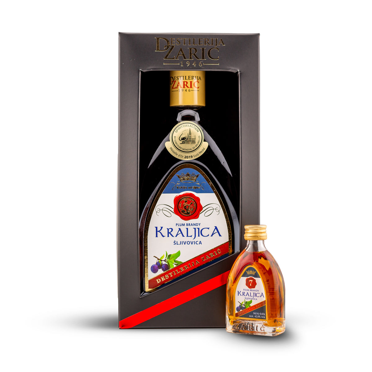 Zaric Queen Plum Brandy 0.03L
