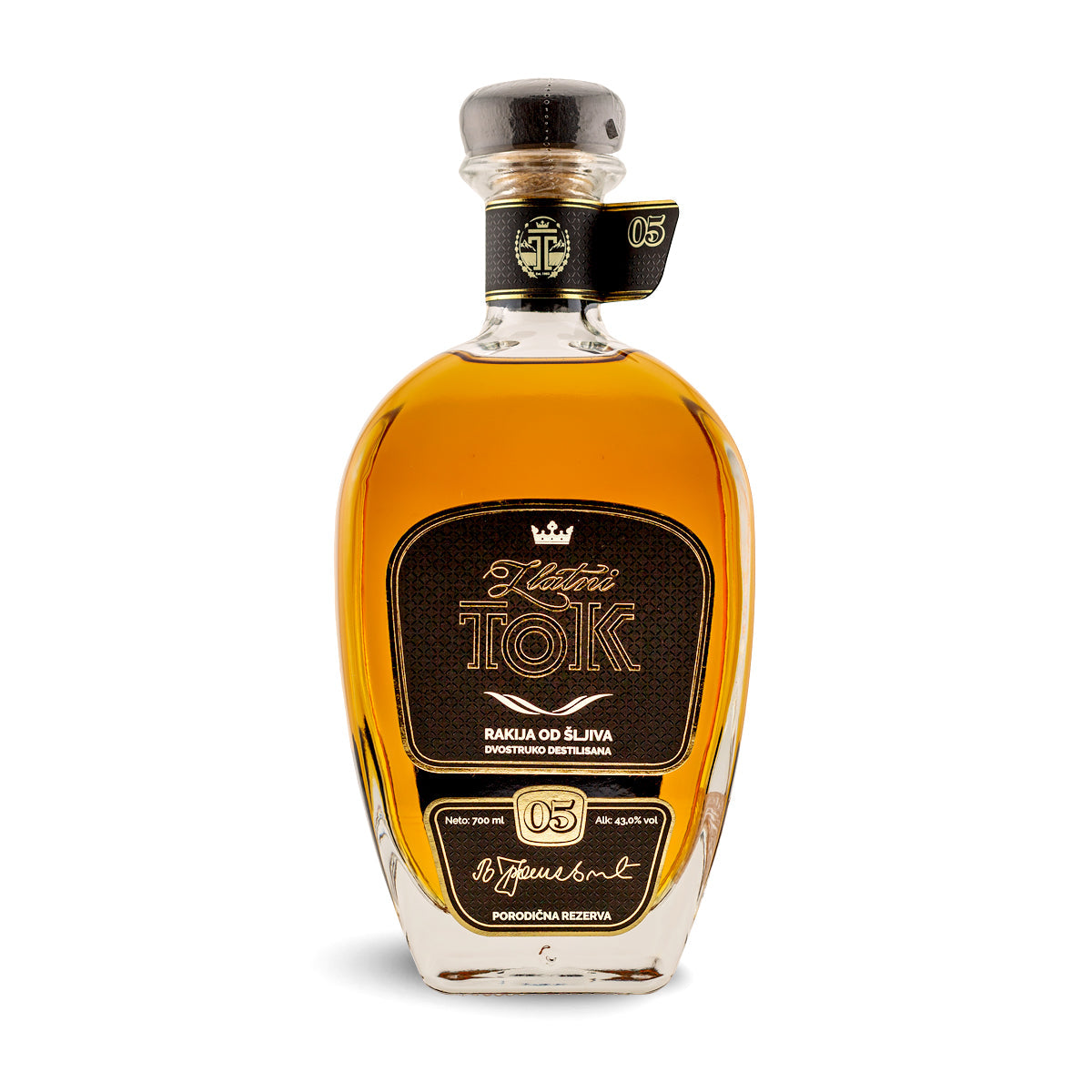 Zlatni Tok Plum Brandy 05 0.7L