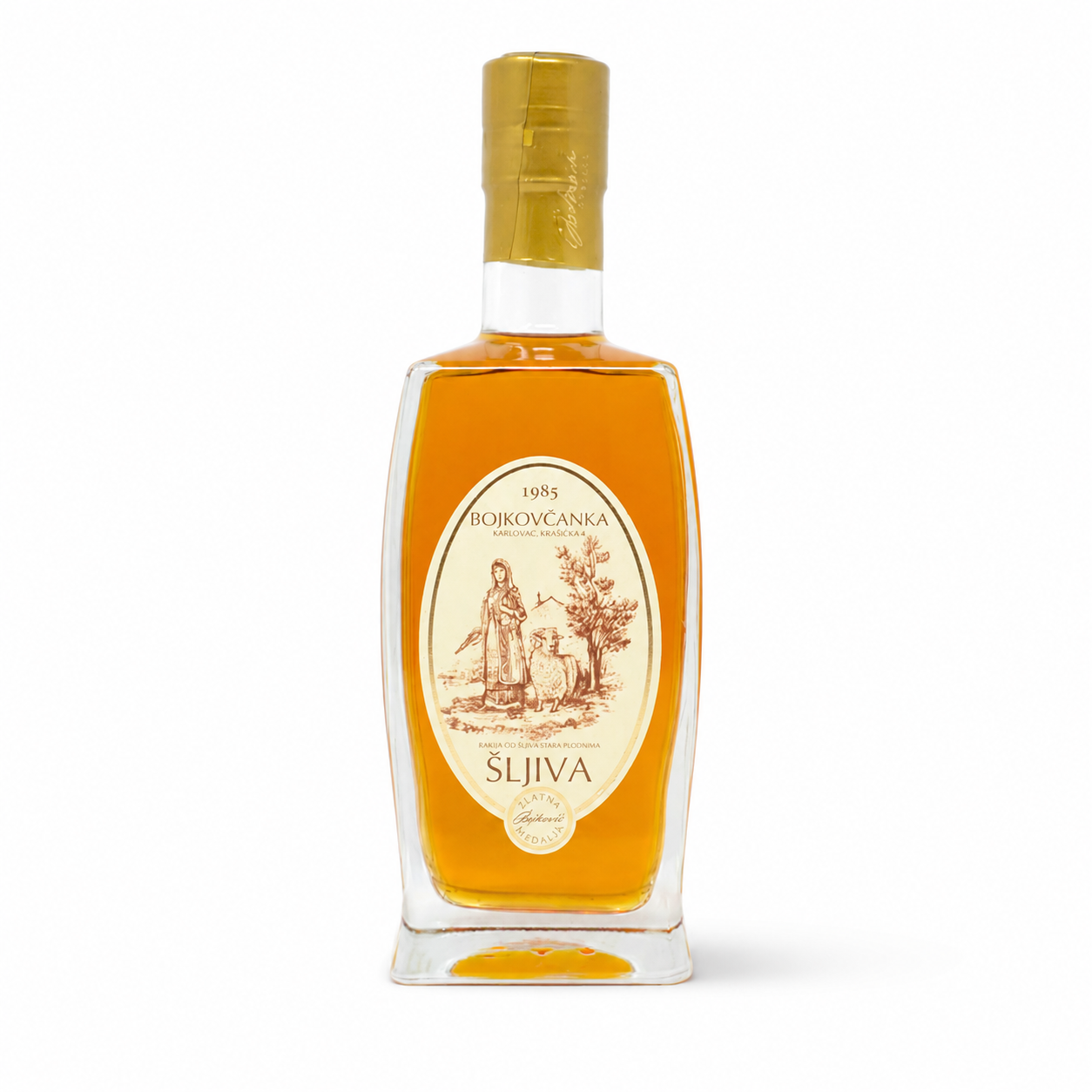 Bojkovčanka Goldener Pflaumenbrand – 0,7 L