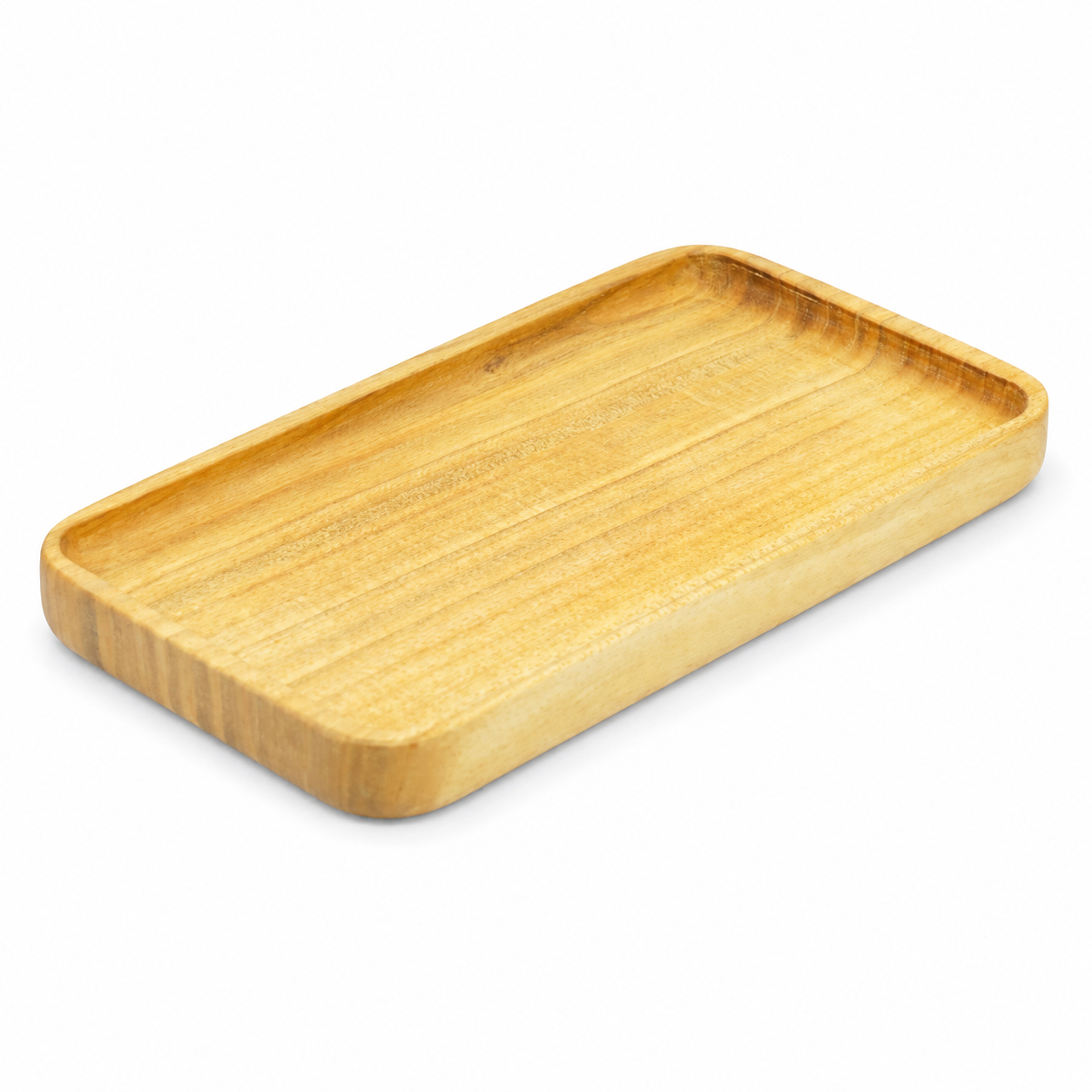 Wooden tray for two containers