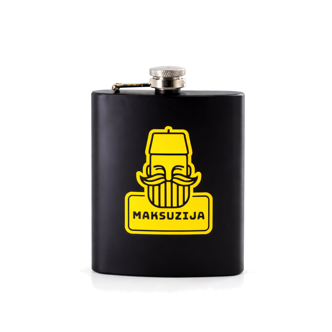 MAKSUZIJA Flachmann Schwarz – 175ml