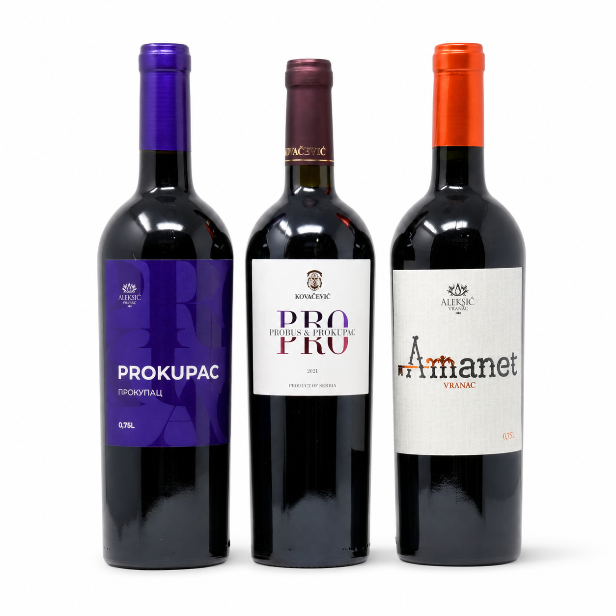 Serbische Rotwein Probierbox – 3x 0,75 L