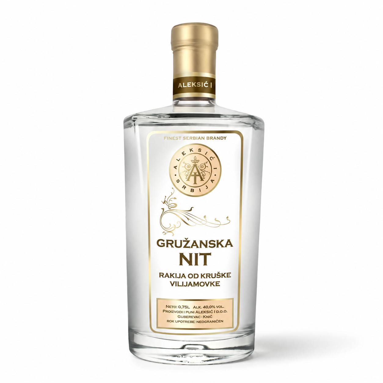 Williams Pear Brandy - Fruity & Aromatic 0.75 L
